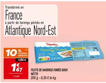 Netto NETTO FILETS DE HARENGS FUMÉS DOUX offre