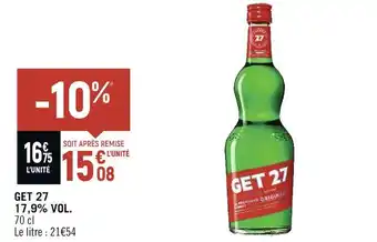 Petit Casino GET 27 17,9% VOL offre