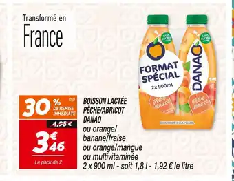 Netto DANAO BOISSON LACTÉE PÊCHE/ABRICOT offre