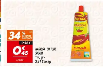 SICAM HARISSA EN TUBE