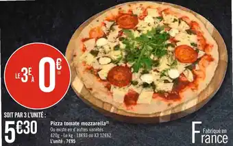 Géant Casino Pizza tomate mozzarella offre