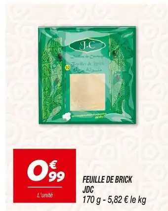 Netto JDC FEUILLE DE BRICK offre