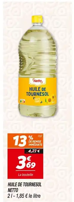 Netto NETTO HUILE DE TOURNESOL offre