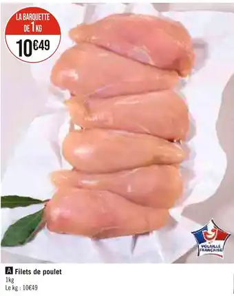 Géant Casino Filets de poulet offre