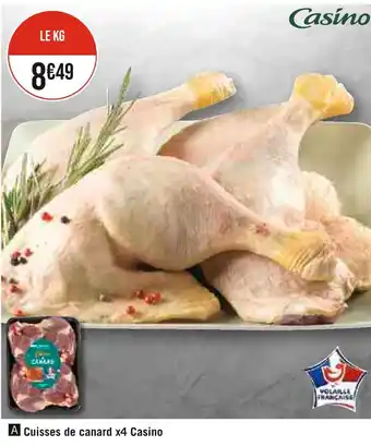 Géant Casino Casino Cuisses de canard x4 offre