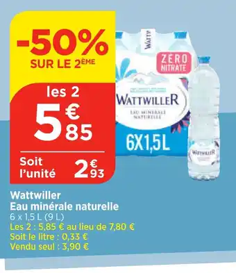 Maximarché Wattwiller Eau minérale naturelle offre