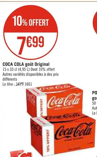 Géant Casino COCA COLA COCA COLA goût Original offre