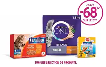 Intermarché CANAILLOU / PURINA ONE / PEDIGREE JUSQU’À -68% SUR LE 2ème SUR UNE SÉLECTION DE PRODUITS CANAILLOU OU PURINA ONE OU PEDIGREE offre