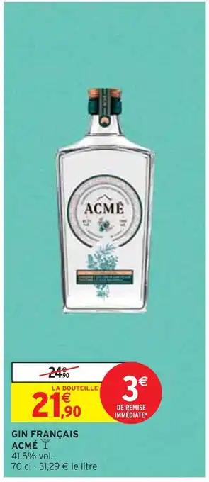 Intermarché ACMÉ GIN FRANÇAIS offre