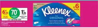 Intermarché KLEENEX BOITE MOUCHOIRS ORIGINAL X6 offre
