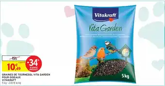 VITAKRAFT GRAINES DE TOURNESOL VITA GARDEN POUR OISEAUX