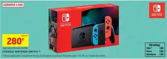 Intermarché NINTENDO CONSOLE NINTENDO SWITCH offre