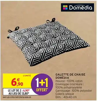 Intermarché DOMÉDIA GALETTE DE CHAISE offre