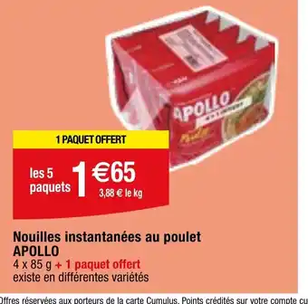 Migros Nouilles instantanées au poulet APOLLO offre