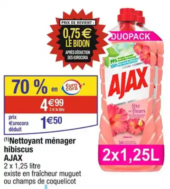 Cora x Carrefour AJAX (1)Nettoyant ménager hibiscus offre