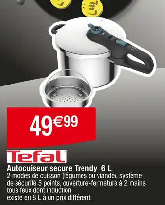 Tefal Autocuiseur secure Trendy 6 L