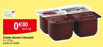 Cora x Carrefour Crème dessert chocolat offre