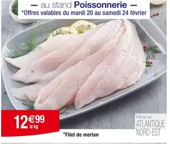 Cora x Carrefour Filet de merlan offre