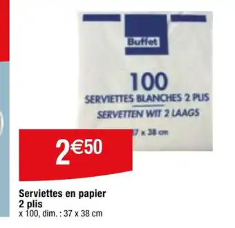 Migros Serviettes en papier offre