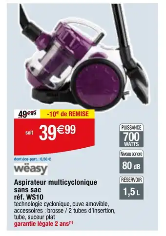 Migros Aspirateur multicyclonique offre