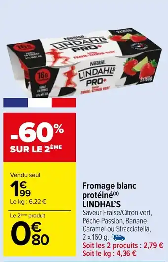 Carrefour Market Fromage blanc protéiné(n) LINDHAL'S offre