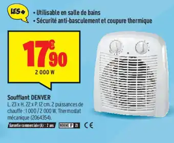 Bricorama Soufflant Denver offre