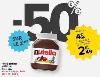 Carrefour Market Pâte à tartiner NUTELLA offre
