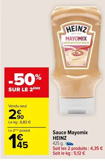 Carrefour Market Sauce Mayomix HEINZ 425 g. offre
