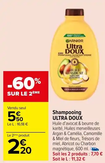 Carrefour Market Shampooing ULTRA DOUX offre