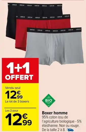 Carrefour Market Boxer homme offre
