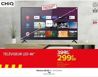 Carrefour Market Téléviseur LED 4K* Réf. : CH55232FRCAG offre