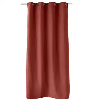Bricomarché Rideau isolant thermique 8 oeillets - Terre cuite - 140x240cm offre