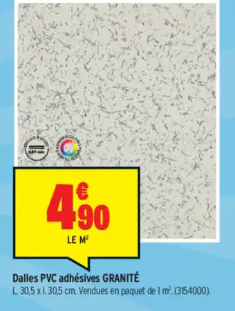 Bricorama Dalles PVC adhésives Granité offre