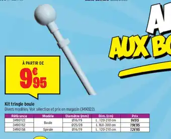 Bricorama Kit tringle boule offre
