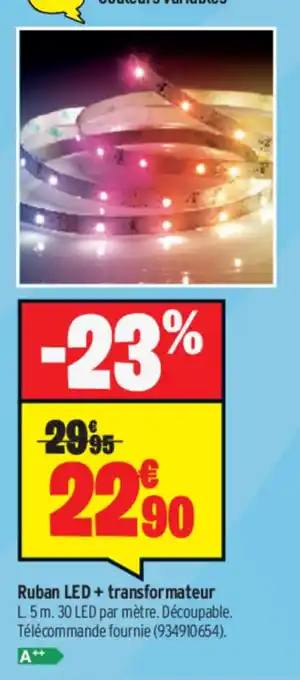 Bricorama Ruban LED + transformateur offre