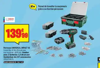 Bricorama Perceuse Universal Impact 18 offre