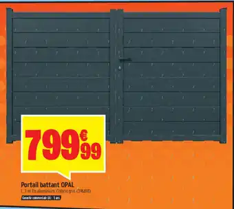 Bricorama Portail battant Opal offre