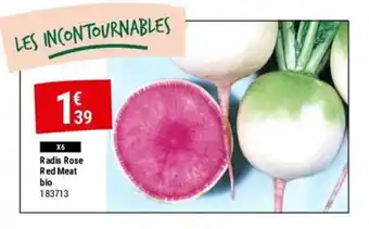 Gamm vert Radis Rose Red Meat bio offre