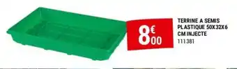 TERRINE A SEMIS PLASTIQUE 50X32X6 CM INJECTE