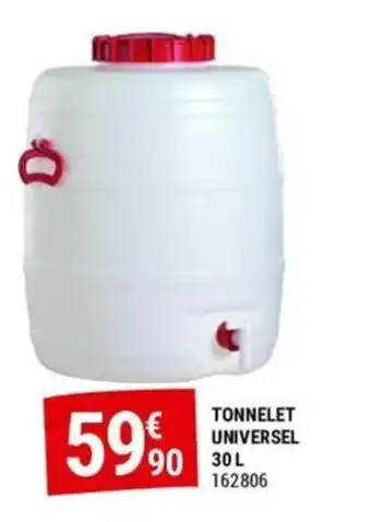 Gamm vert TONNELET UNIVERSEL 30 L offre