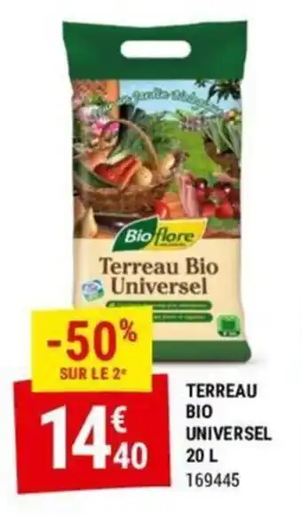 Gamm vert TERREAU BIO UNIVERSEL 20 L offre
