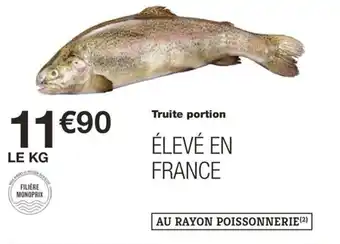Monoprix Truite portion offre