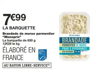 Monoprix Brandade de morue parmentier "Monoprix" offre