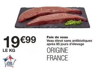 Monoprix Foie de veau offre