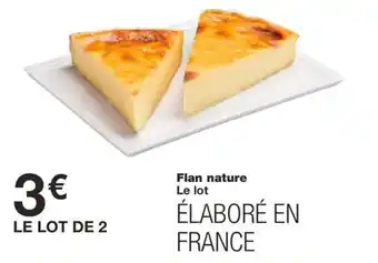 Monoprix Flan nature offre