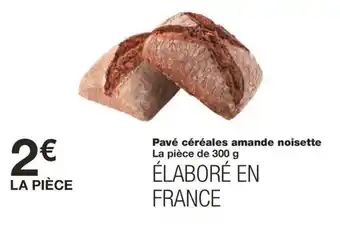 Monoprix Pavé céréales amande noisette offre