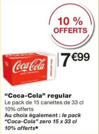 Monoprix "Coca-Cola" regular 33 cl offre