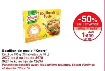 Monoprix Bouillon de poule "Knorr" offre