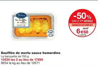 Soufflés de merlu sauce homardine