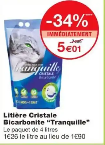 LitiĂšre Cristale Bicarbonite "Tranquille"